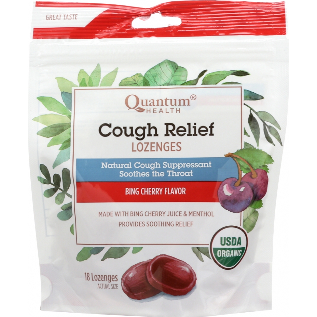 Organic Cherry Cough Lozenges - 18 Count