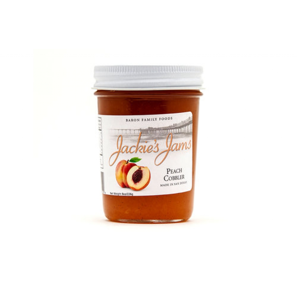 Peach Cobbler Jam, 8 oz