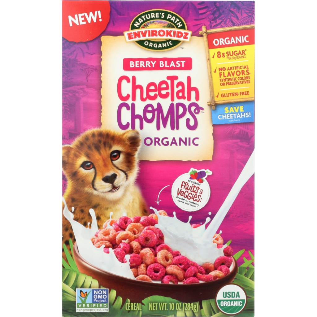 Organic Cheetah Cereals for Kids, 10 oz