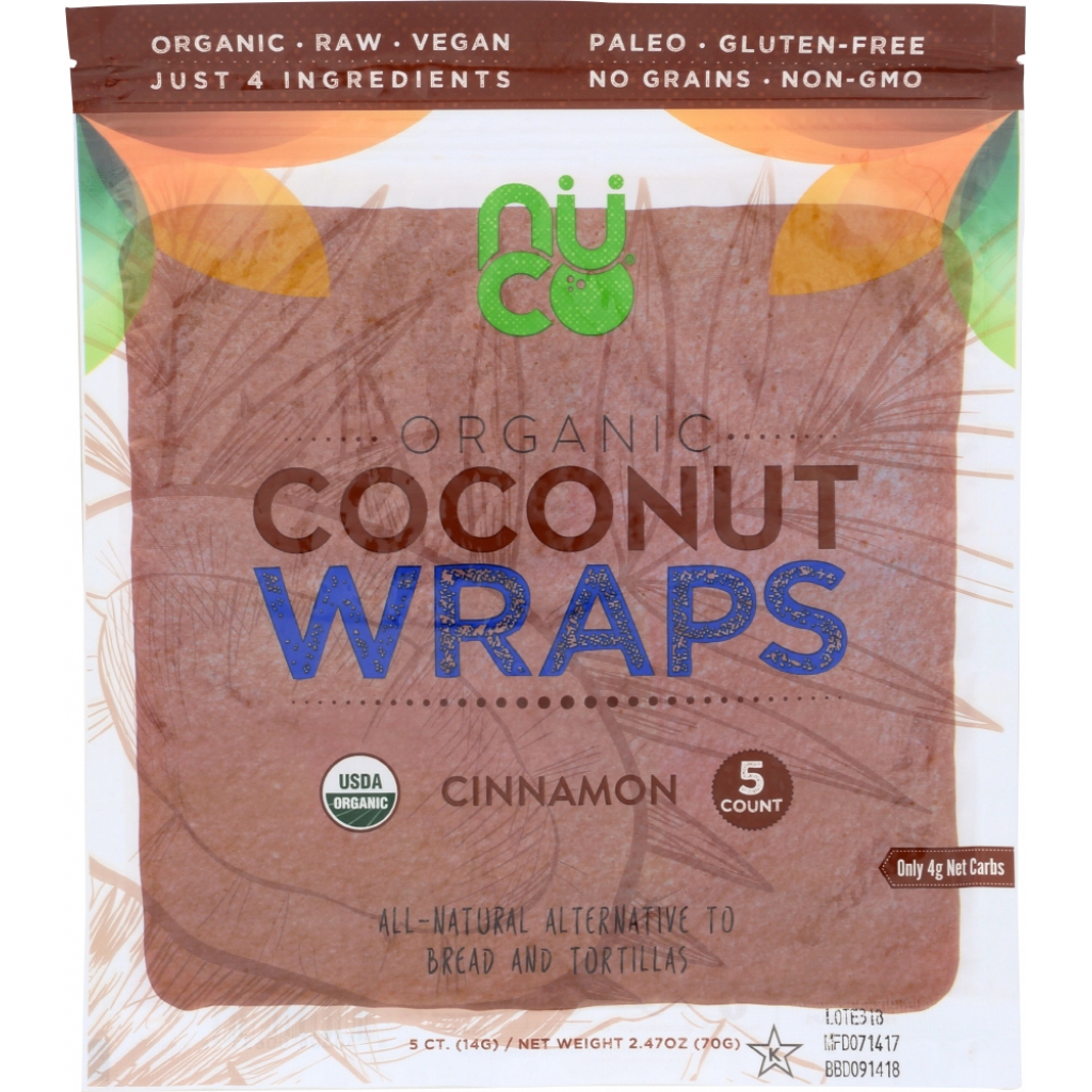 Organic Coconut Cinnamon Wraps - 2.47 oz