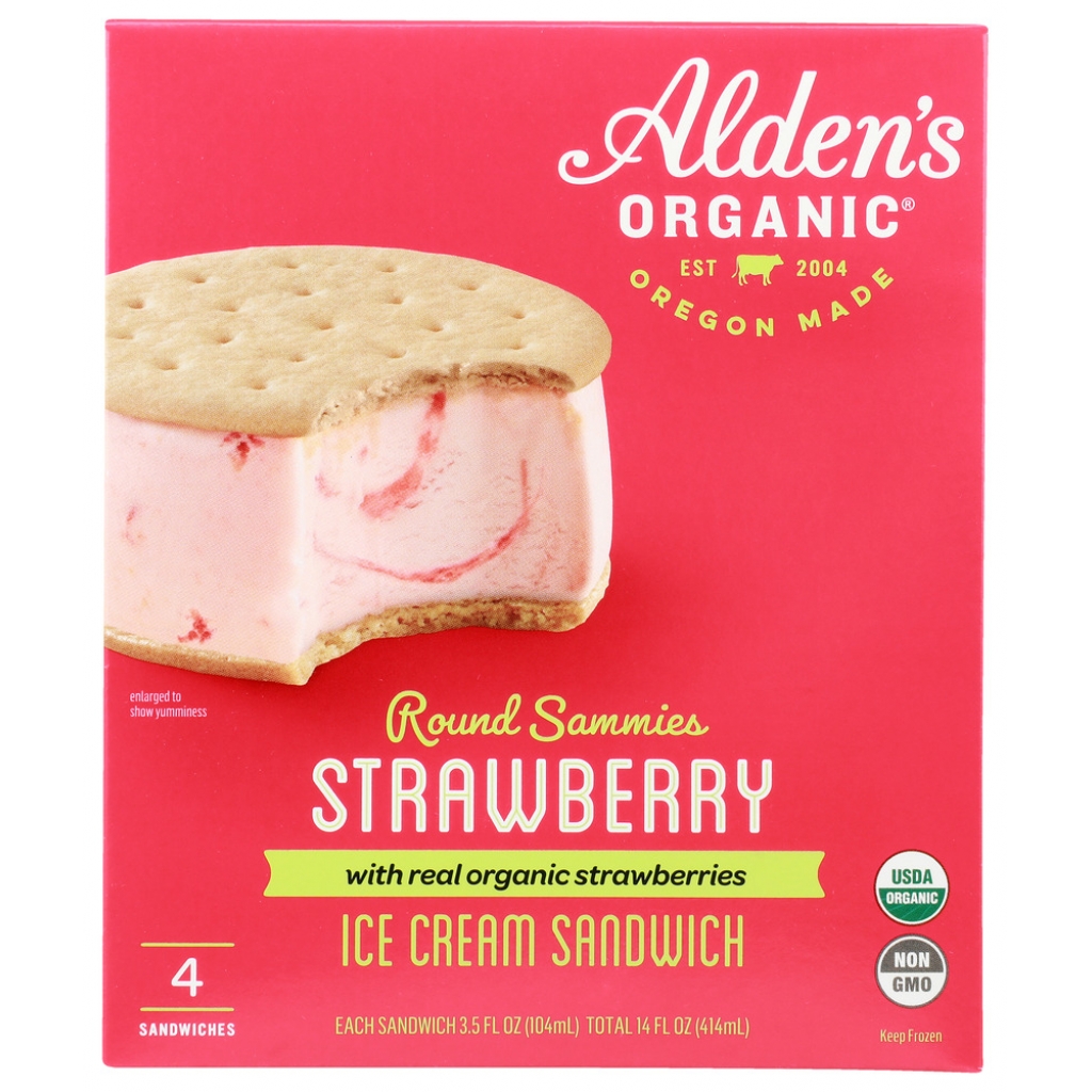 Strawberry Ice Cream Sandwiches, 4 Pack