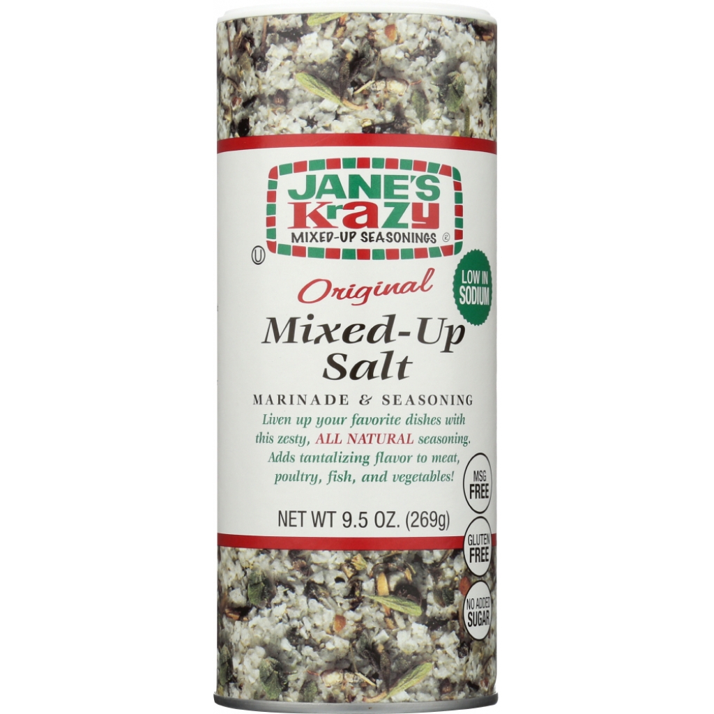 Jane's Krazy Mixed Salt - Perfect Seasoning, 9.5 oz