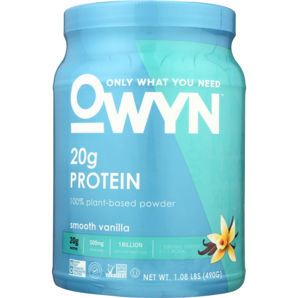 OWYN Smooth Vanilla Protein Powder, 1.1 lb