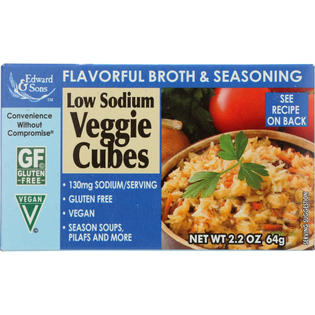 Gluten-Free Low Sodium Veggie Bouillon Cubes - 2.2 oz