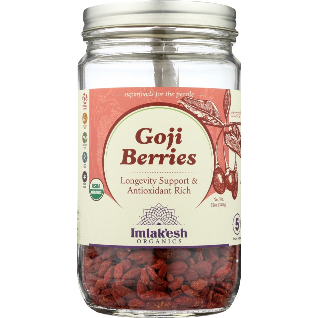 Premium Organic Goji Berries - 12 oz