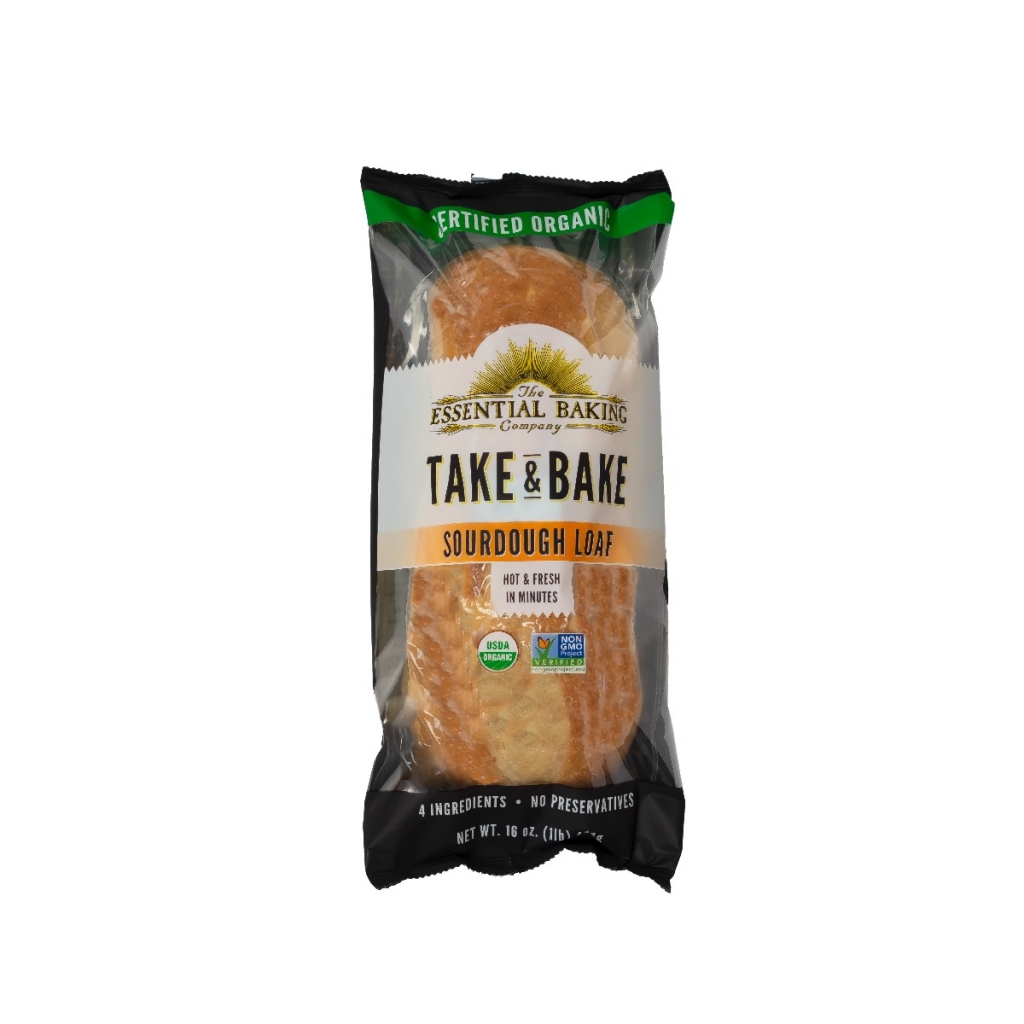 Organic Take & Bake Sourdough Bread - Artisan Quality, 16 oz