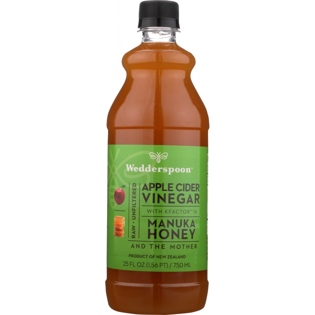 Wedderspoon Apple Cider Vinegar with Manuka Honey, 25 oz