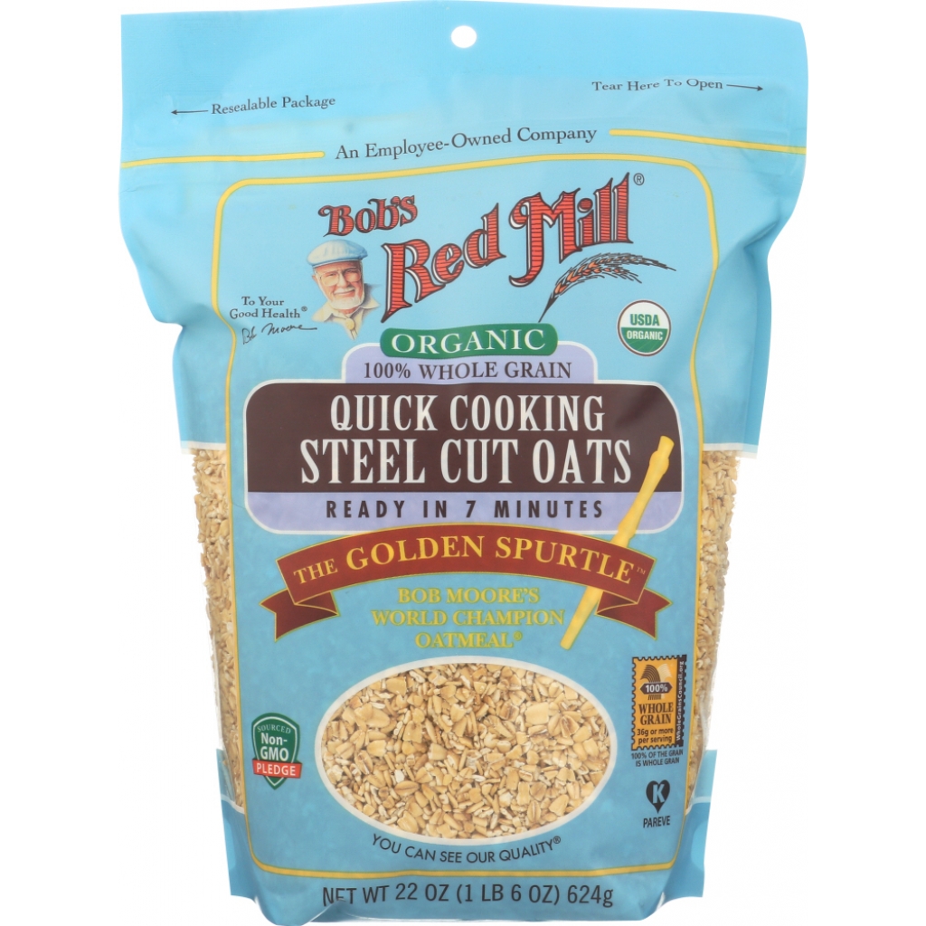 Organic Quick Cooking Steel Cut Oats - 22 oz