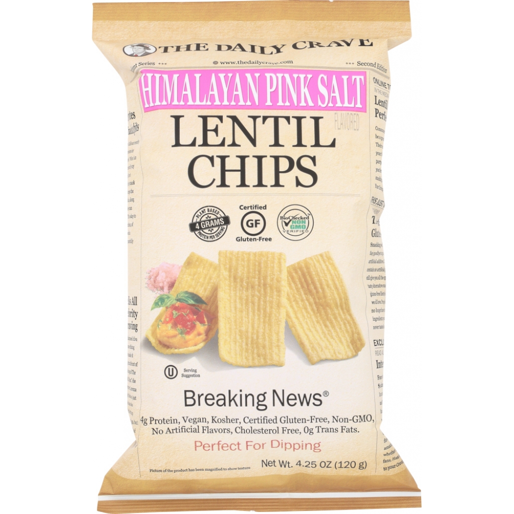 Chip Lentil Snacks with Himalayan Pink Salt - 4.25 oz