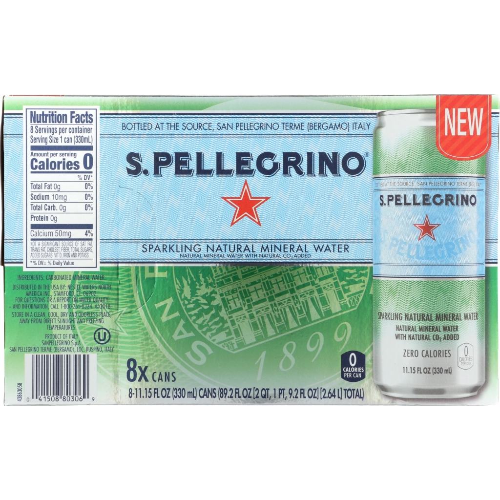 Sparkling Water Pack (8 Bottles), 89.26 oz