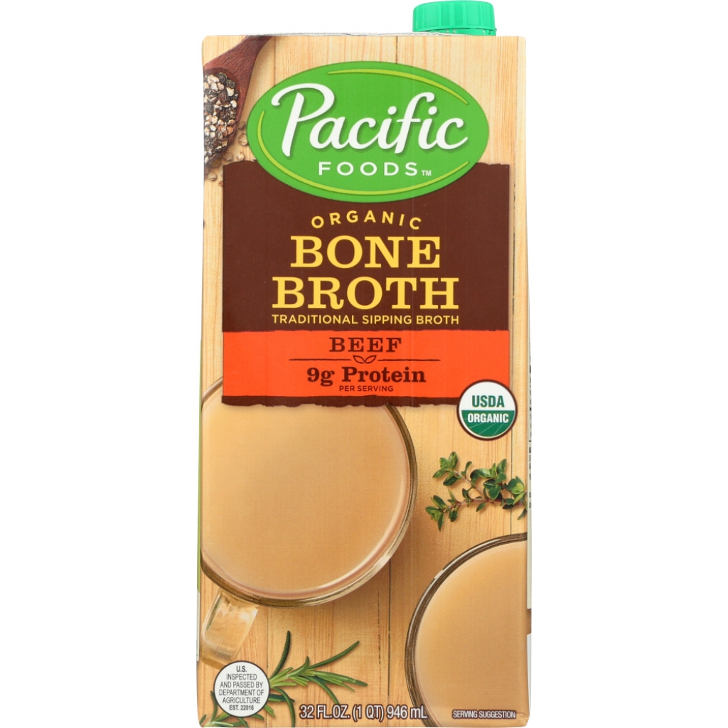 Pacific Foods Organic Beef Bone Broth - 32 oz