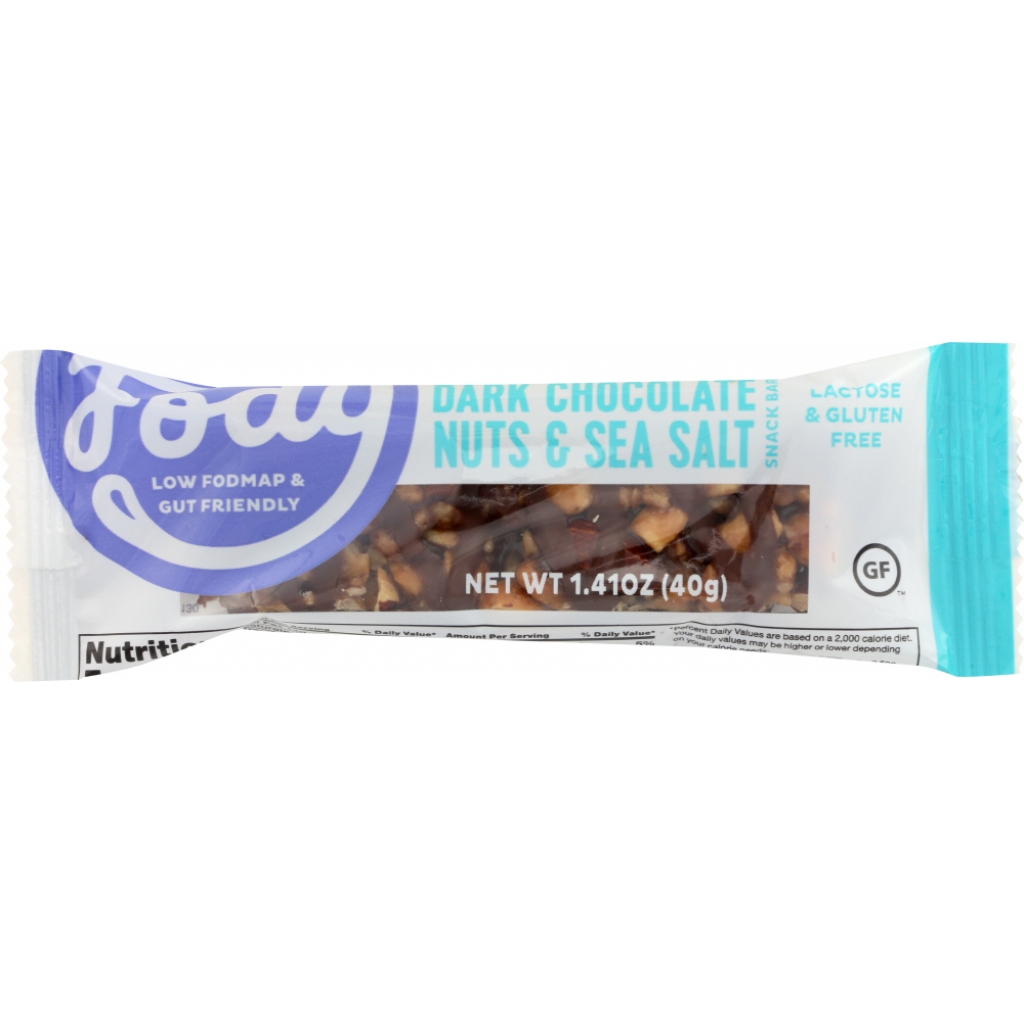 Low FODMAP Dark Chocolate Sea Salt Snack Bar - 1.41 oz