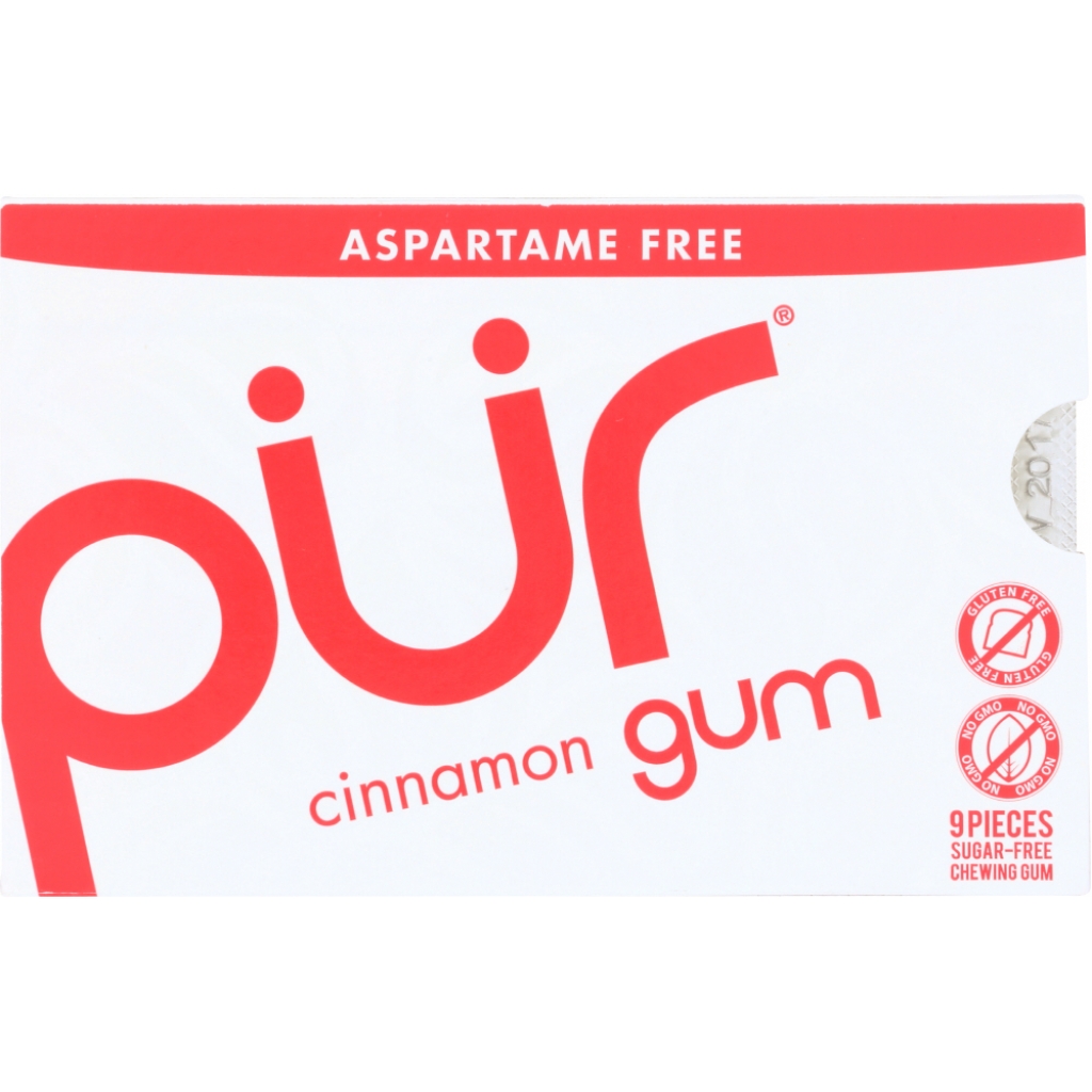 Sugar-Free Chewing Gum with Spicy Cinnamon Flavor