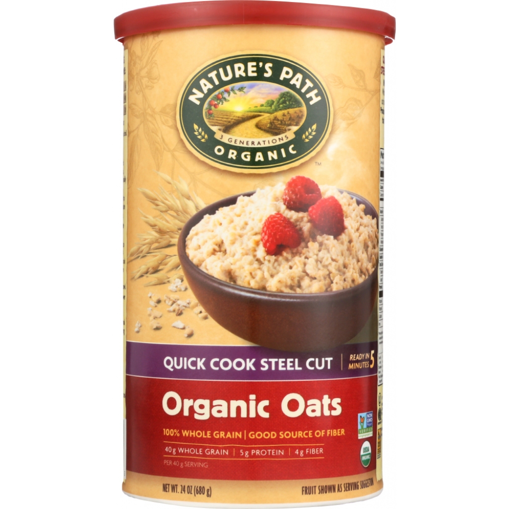 Organic Quick Cook Steel Cut Oatmeal - 24 oz