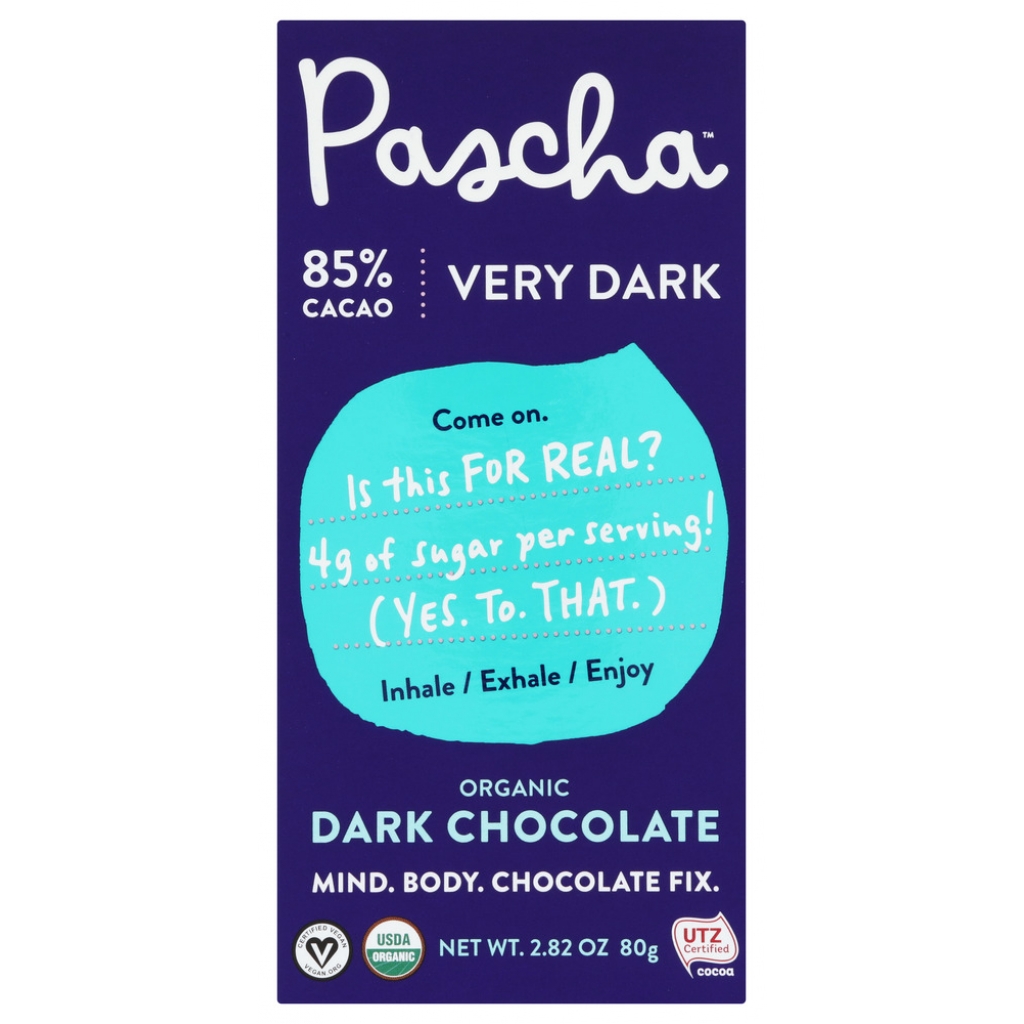 Dark Chocolate Bar 85% Organic - Rich and Indulgent