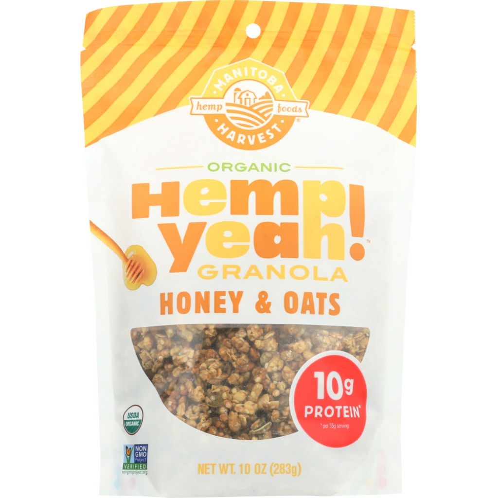 Hemp Yeah! Granola - Honey & Oats Nutritious Snack, 10 oz