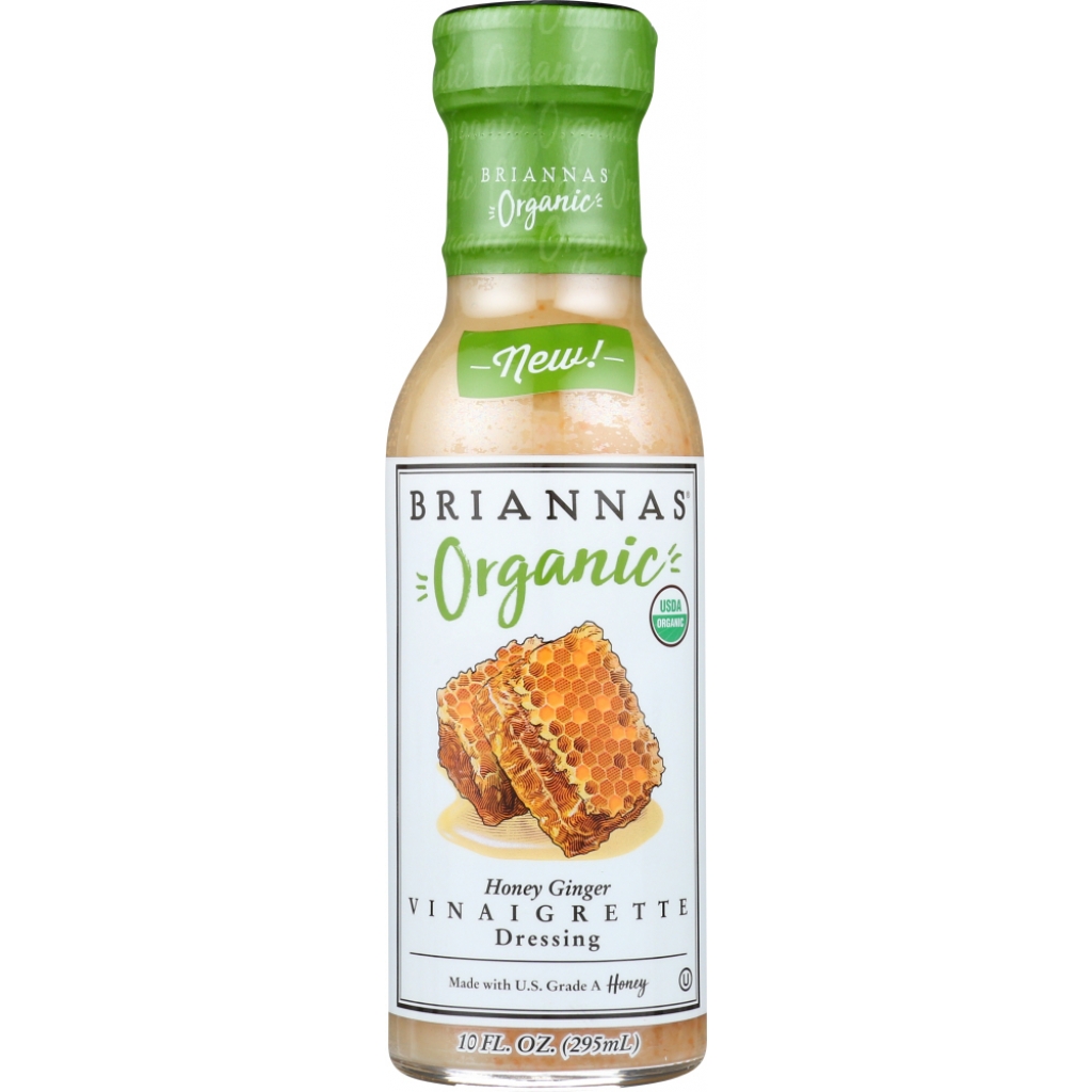 BRIANNAS Fine Dressing - Honey Ginger Vinaigrette, 10 oz