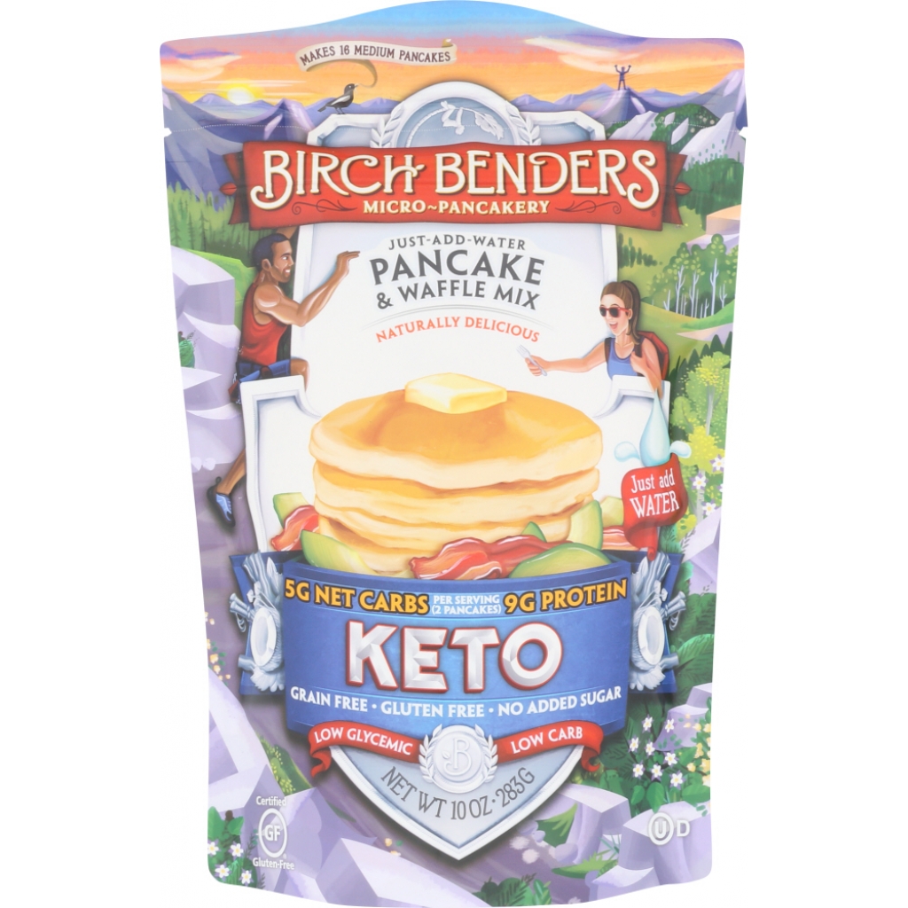 Keto Pancake & Waffle Mix - Low Carb Breakfast, 14 oz