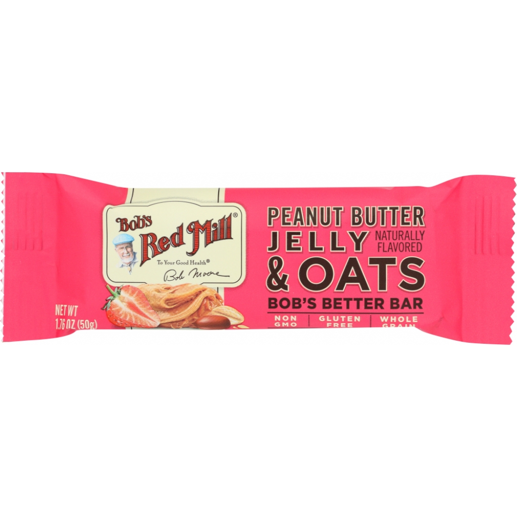 Nutritious Peanut Butter Jelly and Oats Bob’s Bar, 1.76 oz