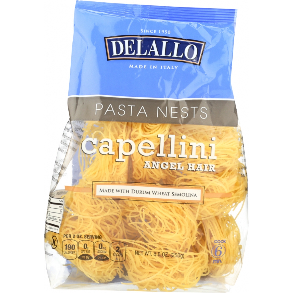 Capellini Angel Hair Pasta - Delicate Flavor, 8.82 oz