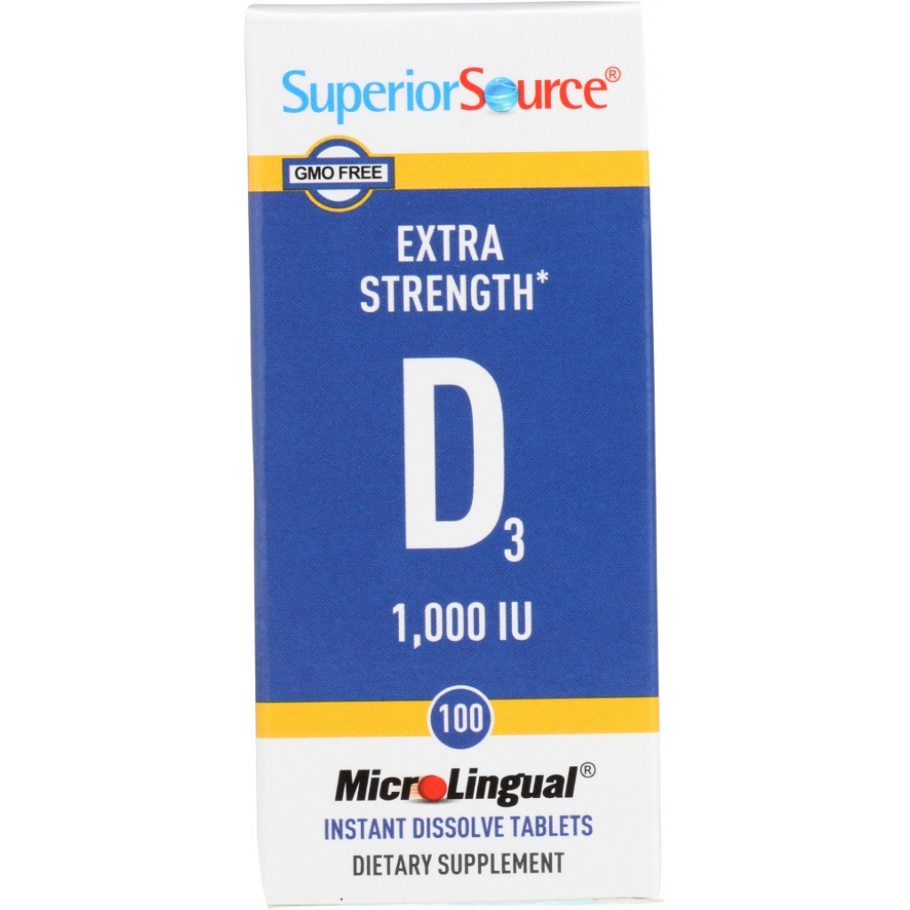 Vitamin D3 1000 IU - 100 Tablets