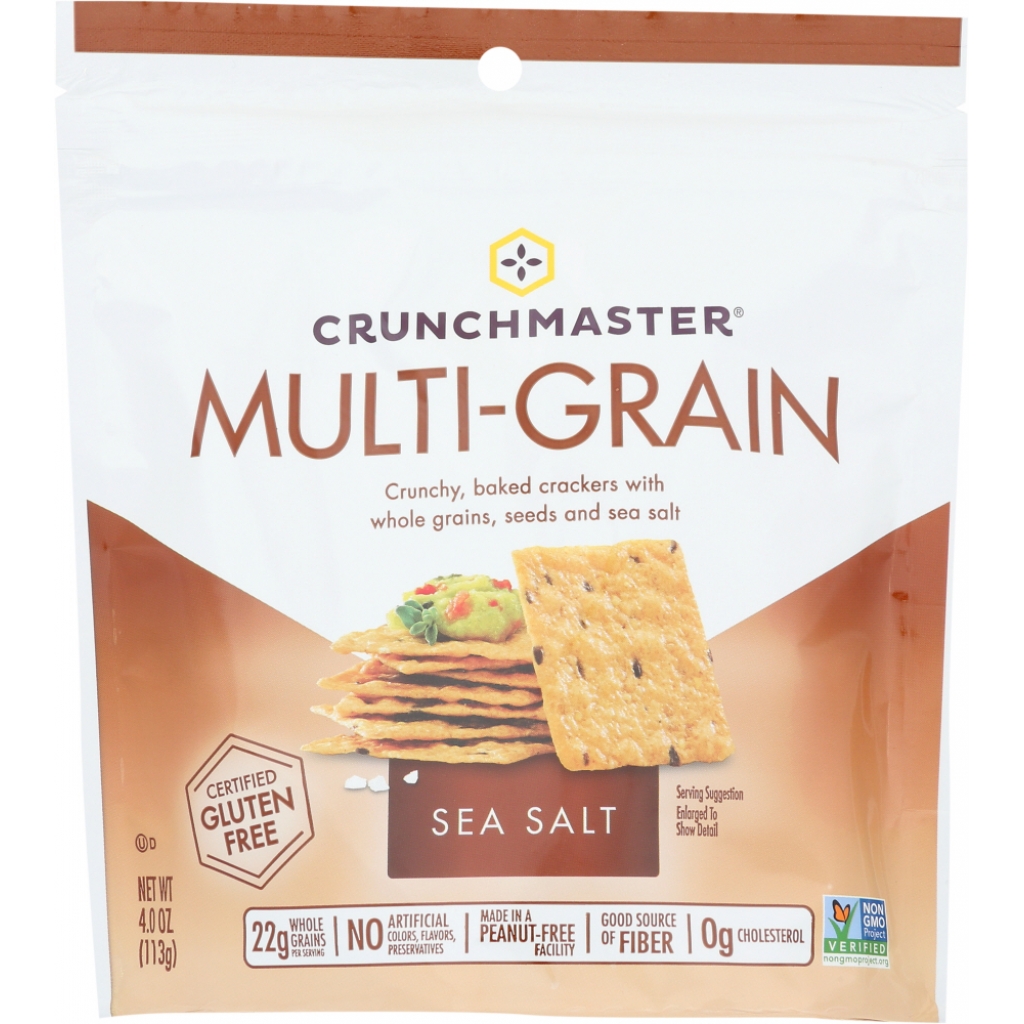 Multi-Grain Sea Salt Crackers - 4 oz