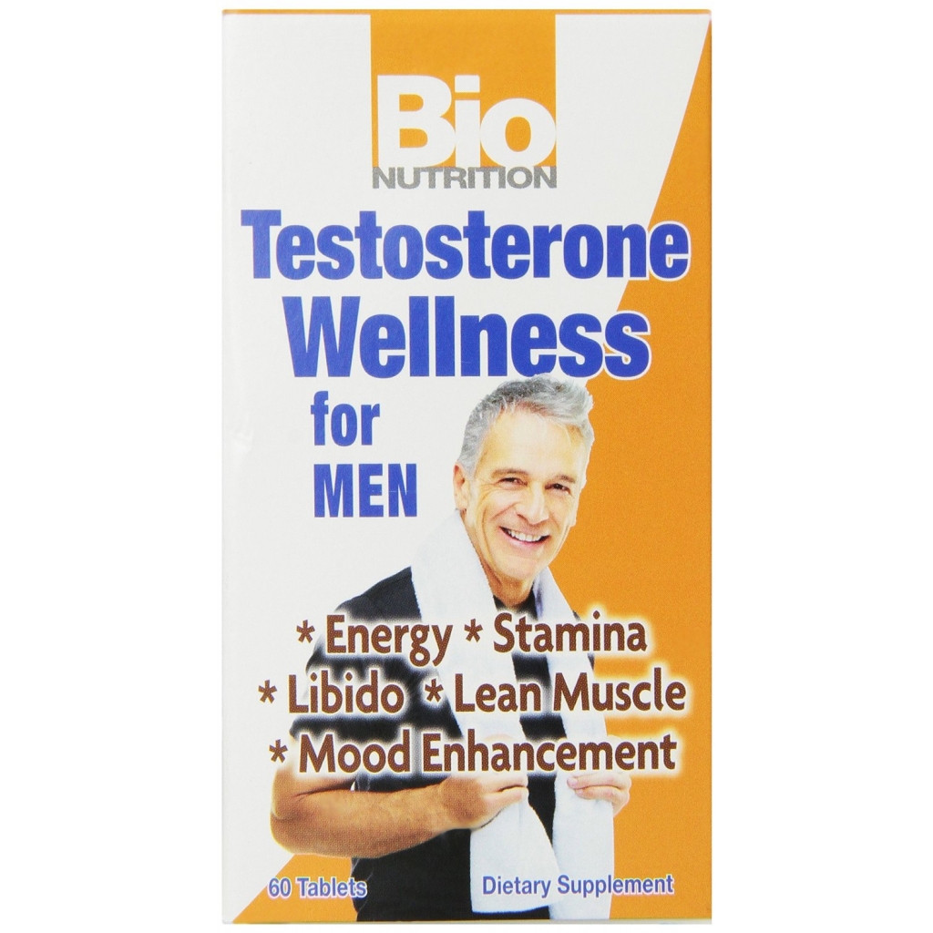 Testosterone Wellness for Men - Natural Supplement, 60 Tablets