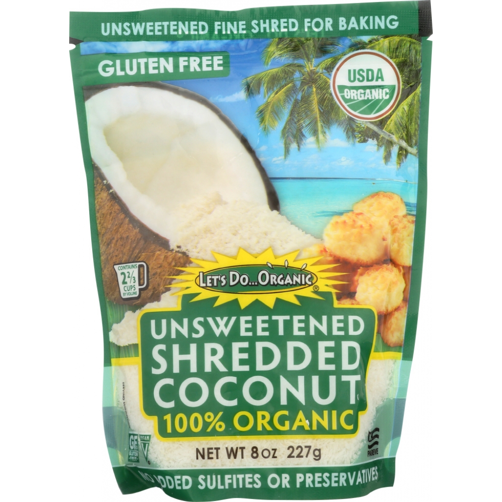 Unsweetened Shredded Coconut - 8 oz