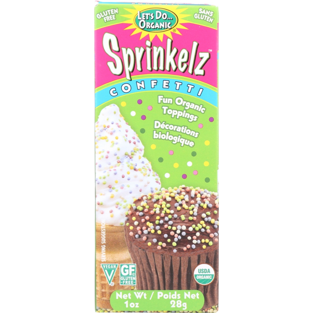 Organic Confetti Sprinklez, 1 oz