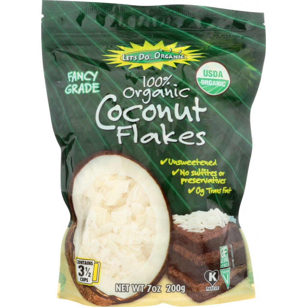 Organic Coconut Flakes, 7 oz