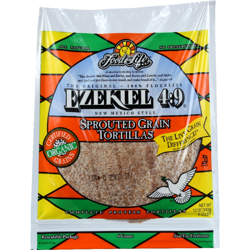 Ezekiel Sprouted Grain Tortillas – 12 oz