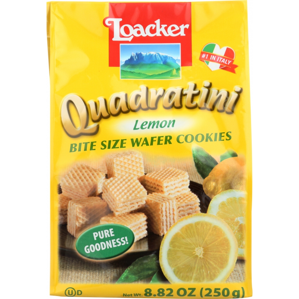 Quadratini Lemon Wafer Cookies - 8.82 oz