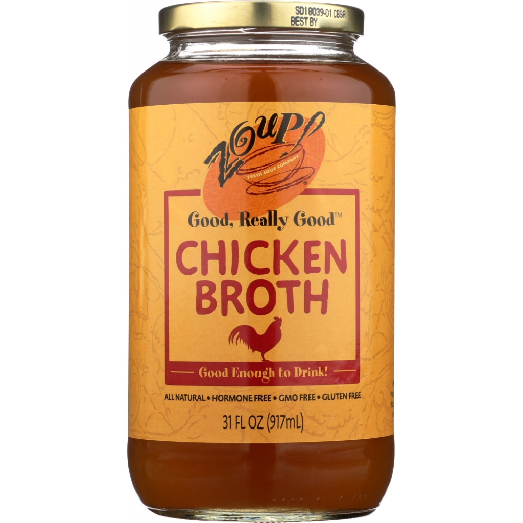 High-Quality Chicken Soup Broth, 31 oz