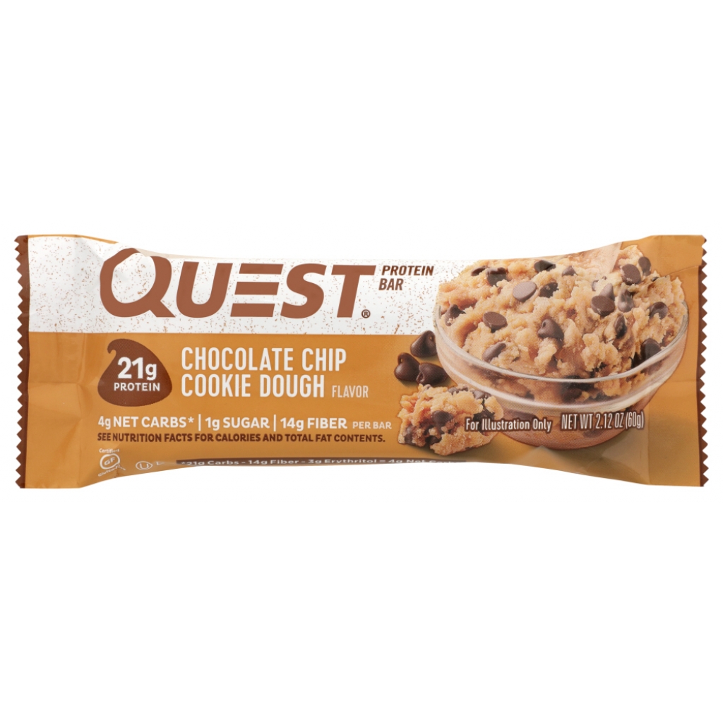 Protein Bar - Chocolate Chip Cookie Dough Flavor - 2.12 oz