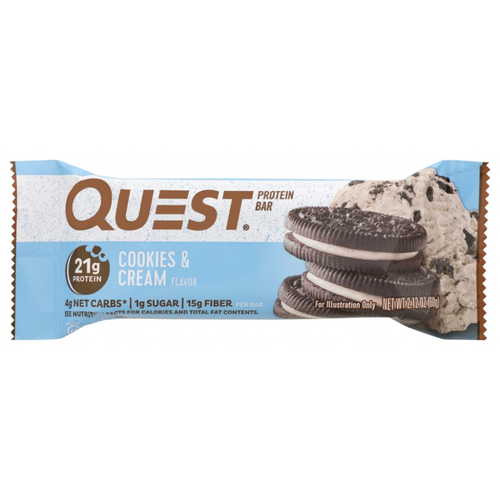 Cookies & Cream Protein Bar, 2.12 oz