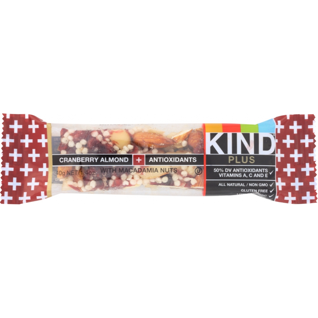 Cranberry Almond Nut Bars - A Perfectly Sweet Snack - 1.4 oz