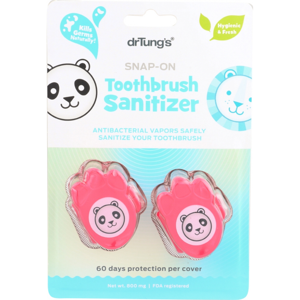 Kid's Snap-On Toothbrush Sanitizer - 2 pcs