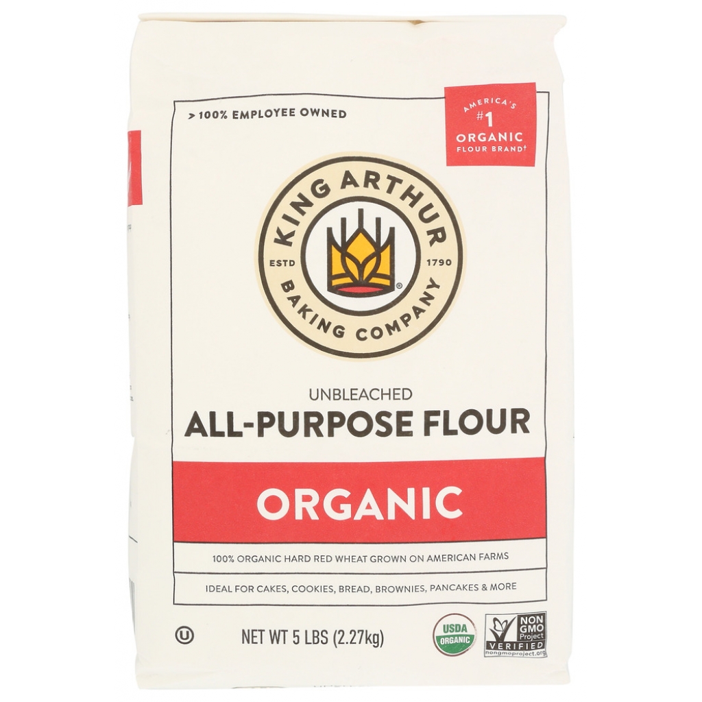 Organic Unbleached All Purpose Flour - 5 lbs Baking Essential