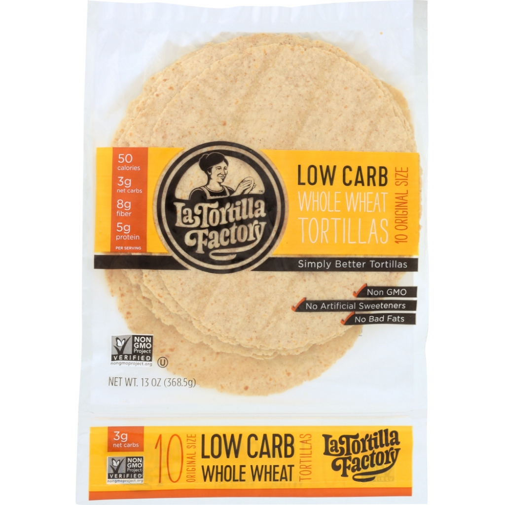 Whole Wheat Low Carb Tortillas - 13 oz