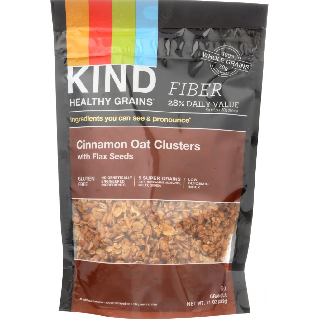 KIND Healthy Grains Cinnamon Oat Clusters with Flax Seeds