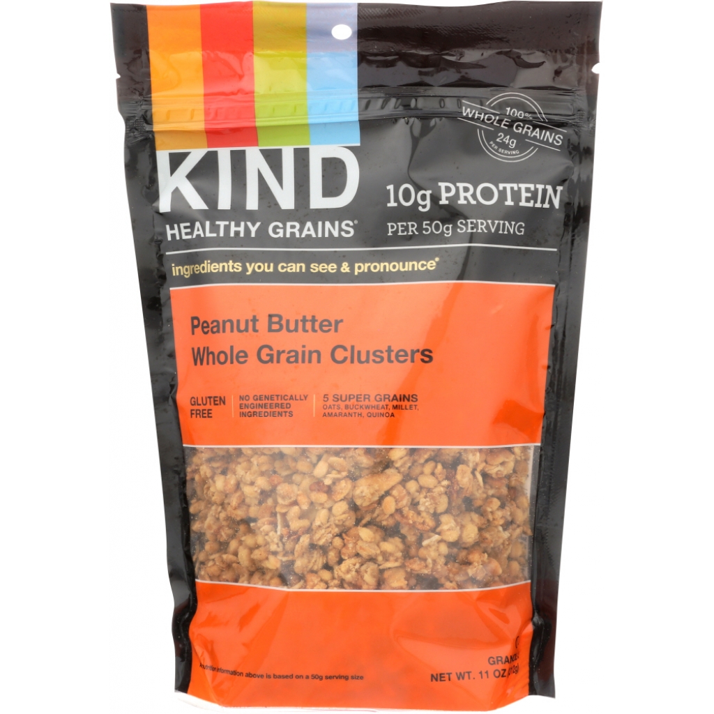 Healthy Grains Peanut Butter Whole Grain Clusters - Protein Packed