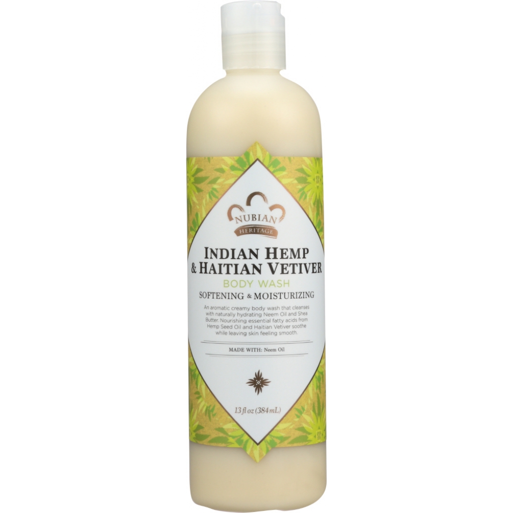 Indian Hemp & Haitian Vetiver Nourishing Body Wash, 13 oz