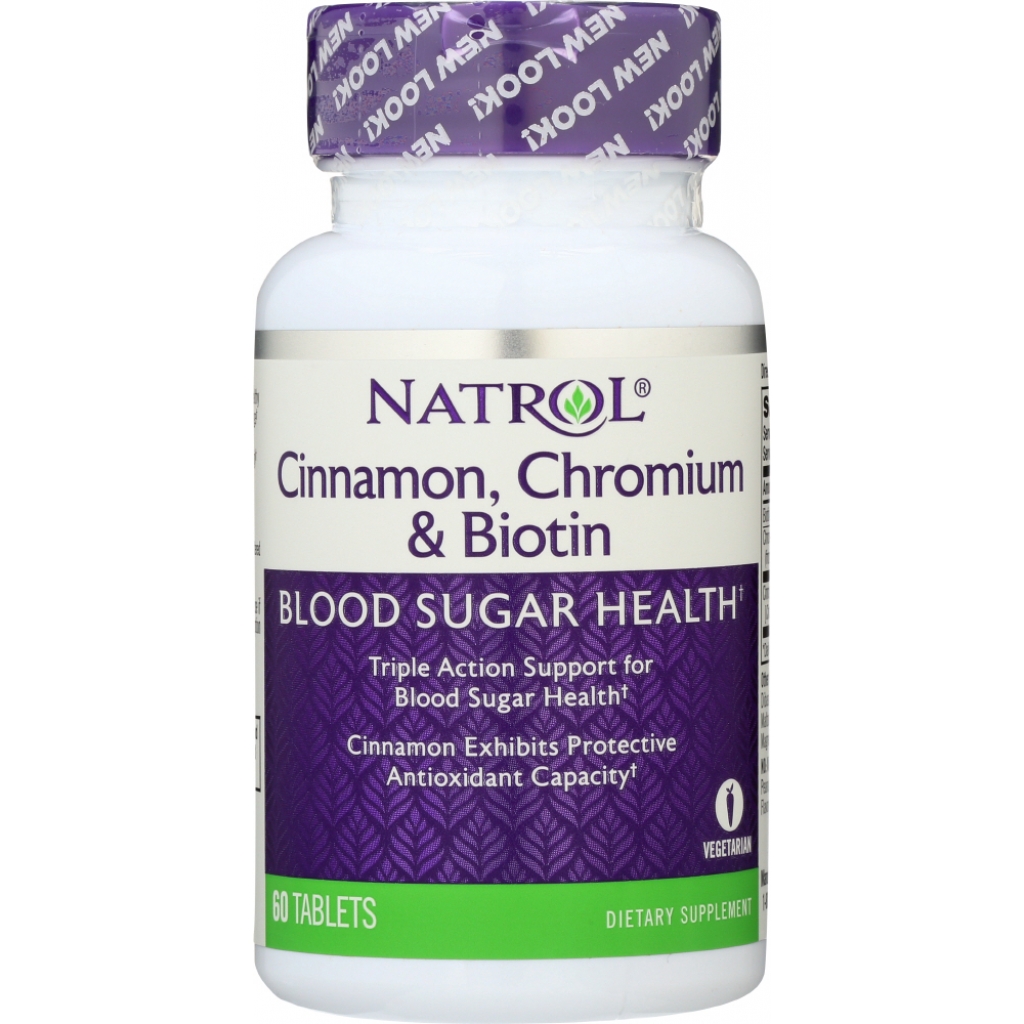 Advanced Cinnamon Biotin Chromium Supplement - 60 Tablets