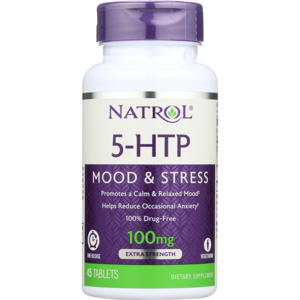 Timed Release 5-HTP Mood & Stress Tablets - 100mg, 45 Tablets