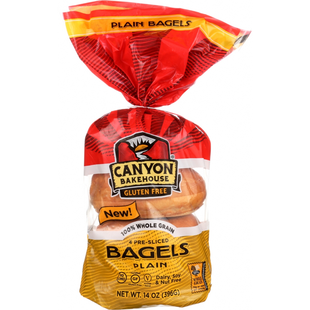 Gluten-Free Plain Bagels - 14 oz