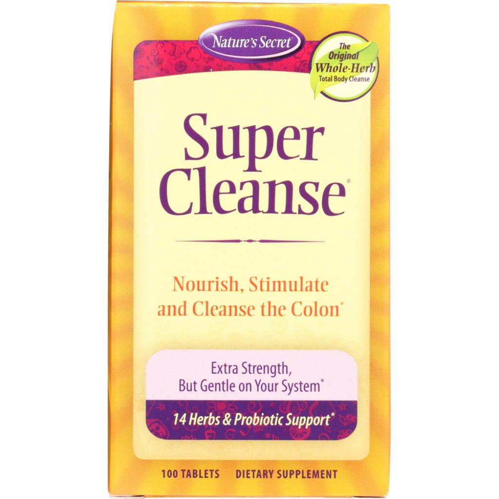 Super Cleanse Dietary Supplement, 100 Tablets