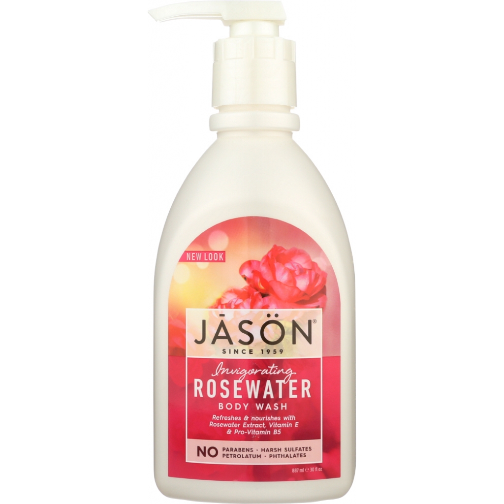 Invigorating Rosewater Body Wash, 30 oz