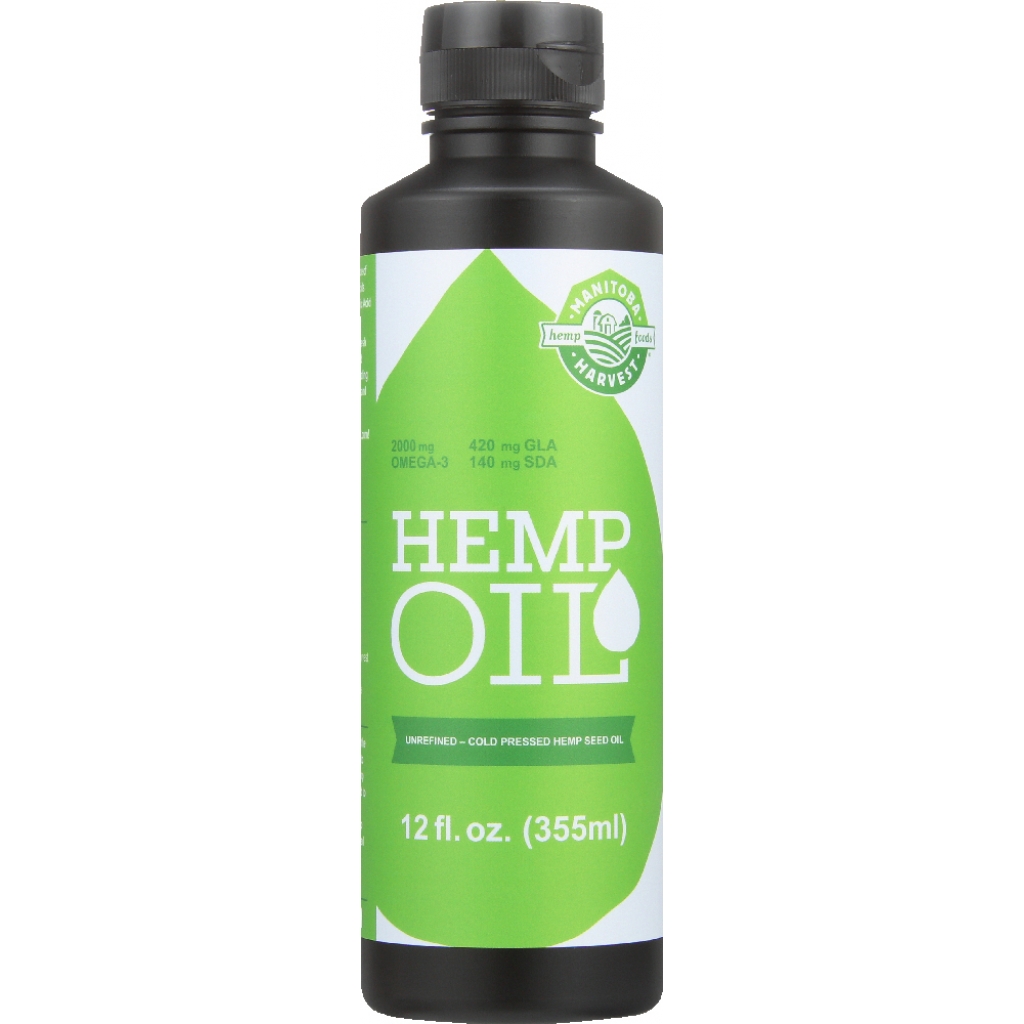 Natural Cold-Pressed Hemp Oil - 12 oz