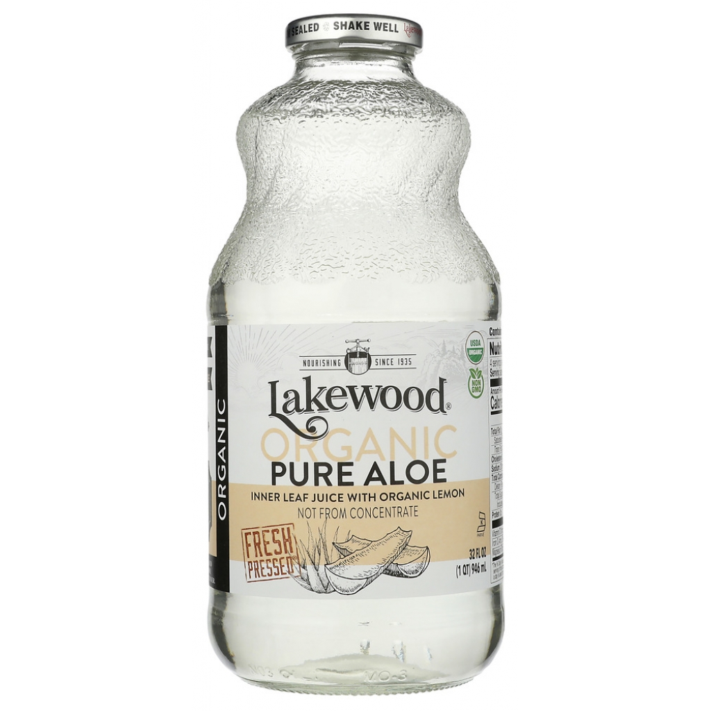 Lakewood Organic Aloe Juice with Lemon - Pure and Refreshing