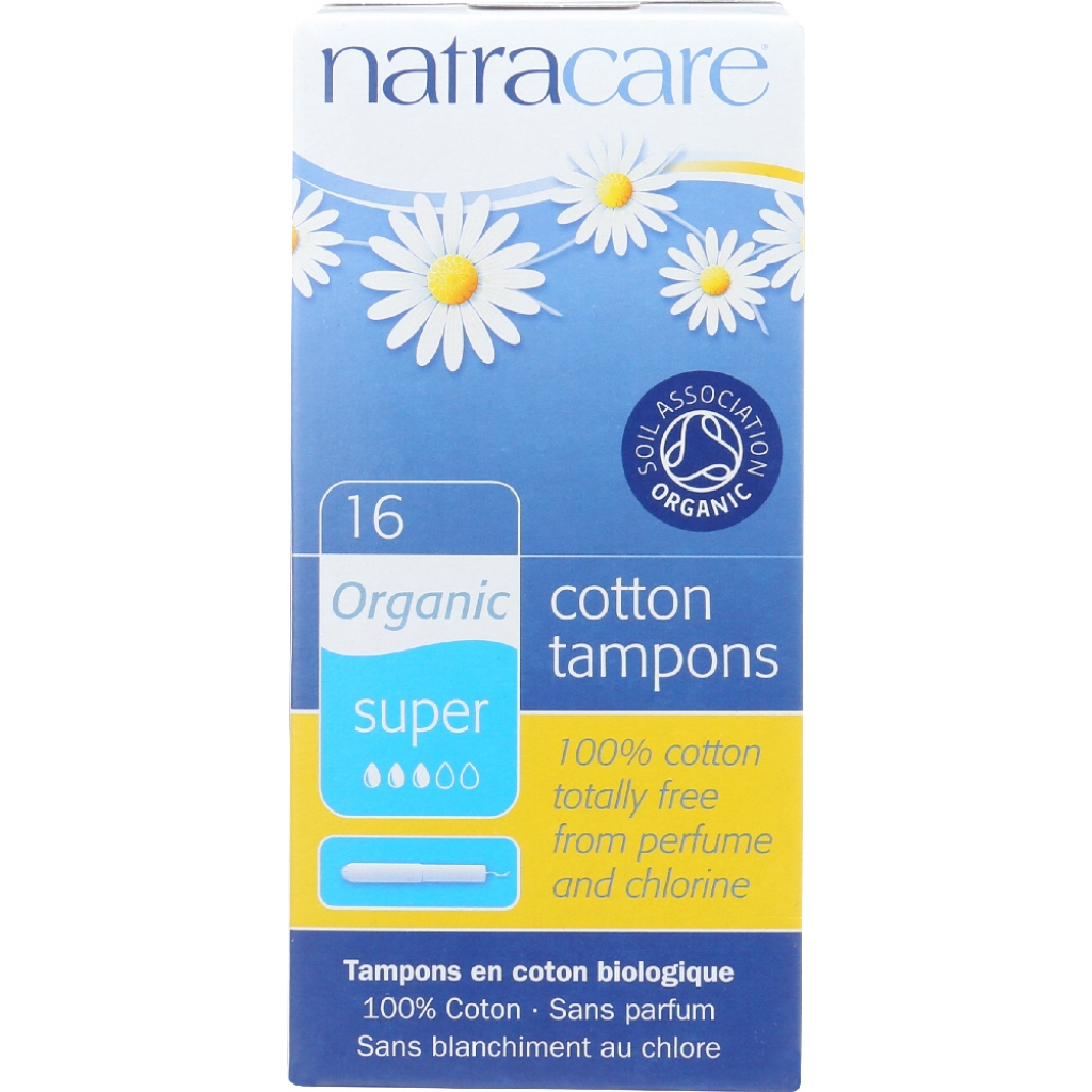 Organic Super Tampons with Applicator, 16 Count